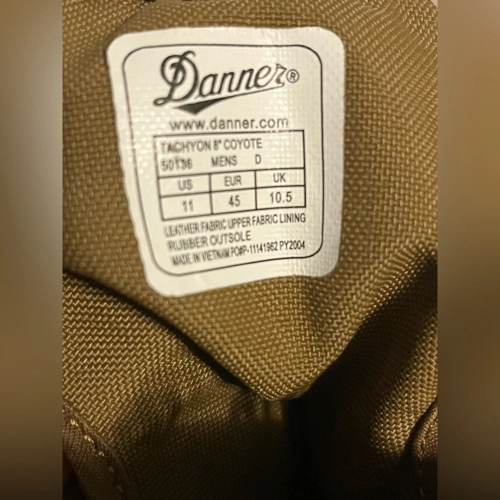 Danner lace up tan boots “tachyon” size 11 - Picture 12 of 12